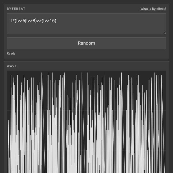 ByteBeat Viewer