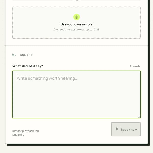 AI Text-to-Speech Voice Cloning (now Voice Studio)