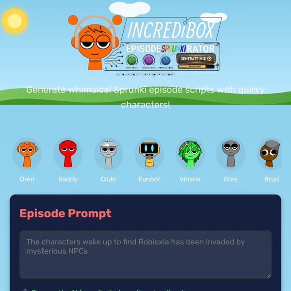 Sprunki Episode Generator V2