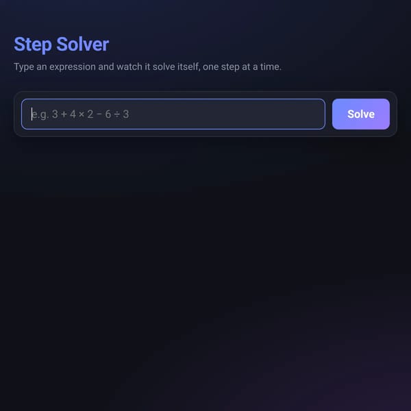 Step Solver
