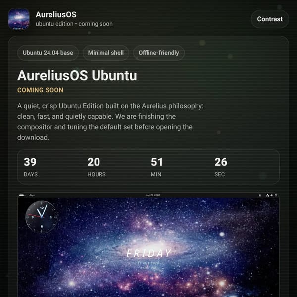AureliusOS - Minimal OS early build