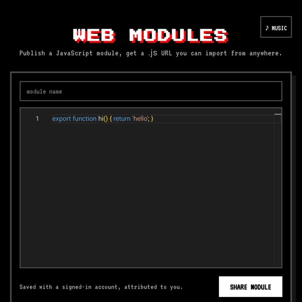 Web Modules