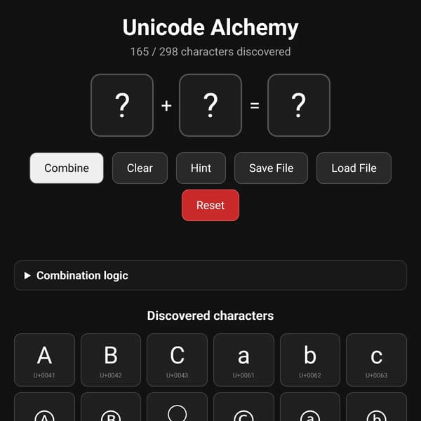 Unicode Alchemy