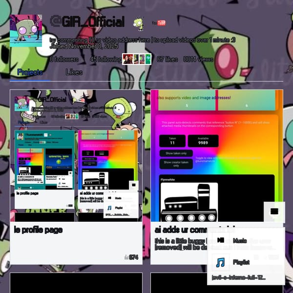 le profile page
