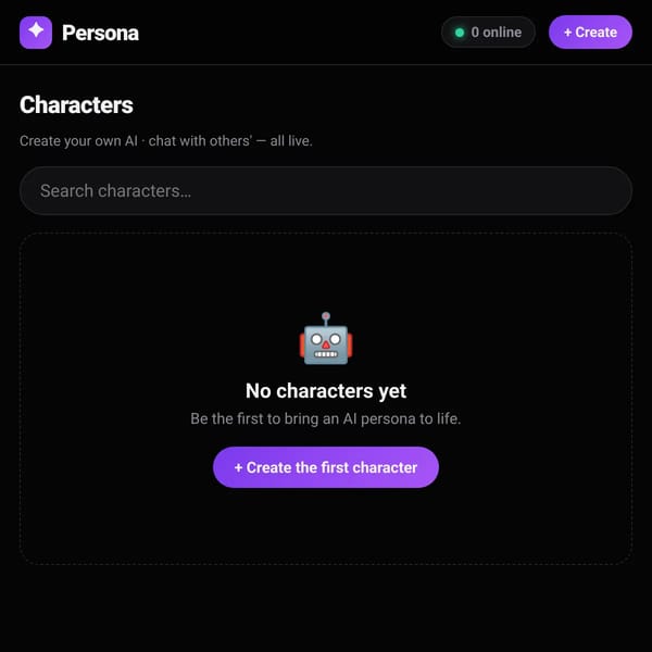 Persona - Create your Character
