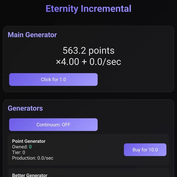 Eternity Incremental