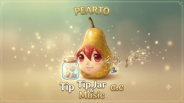 Pearto Tip Jar & Music