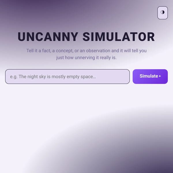 Uncanny Simulator