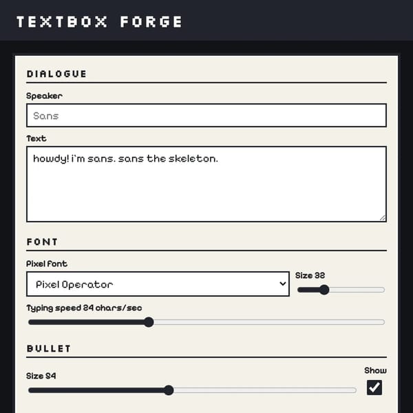 Textbox Forge