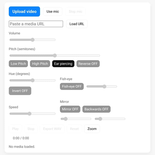 Audio Processing Interface