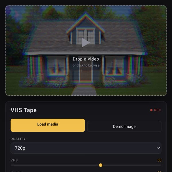 video VHS filter