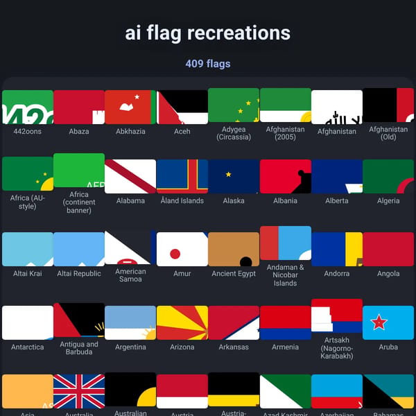 AI Flag Recreations