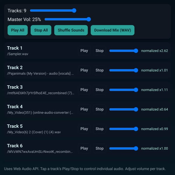 AI Random Sound Mixer
