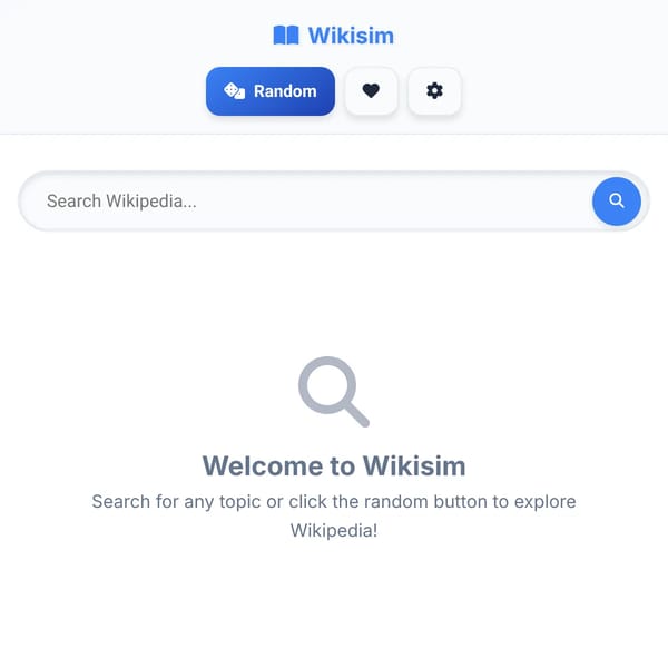 Wikisim - Wikipedia In Websim.AI