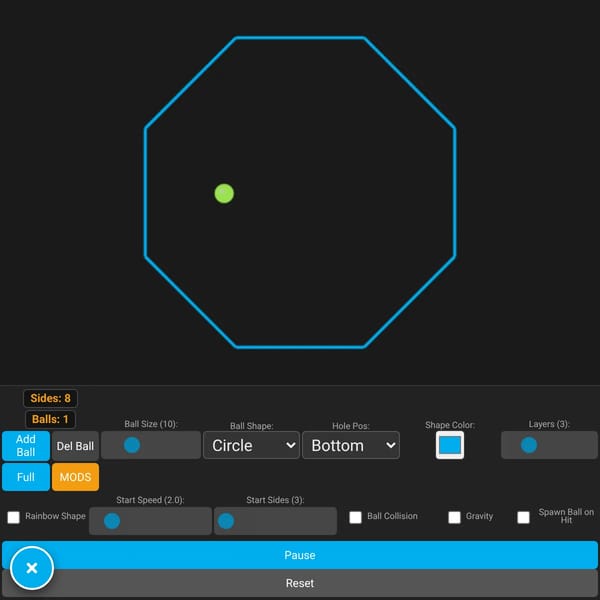 Bouncing Polygon Growth