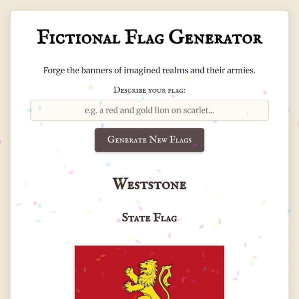 Fictional Flag Generator