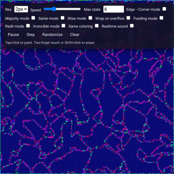 Smooth Life (pixel states)