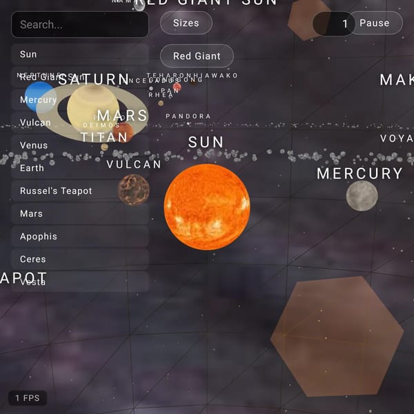 Space with texture maps
