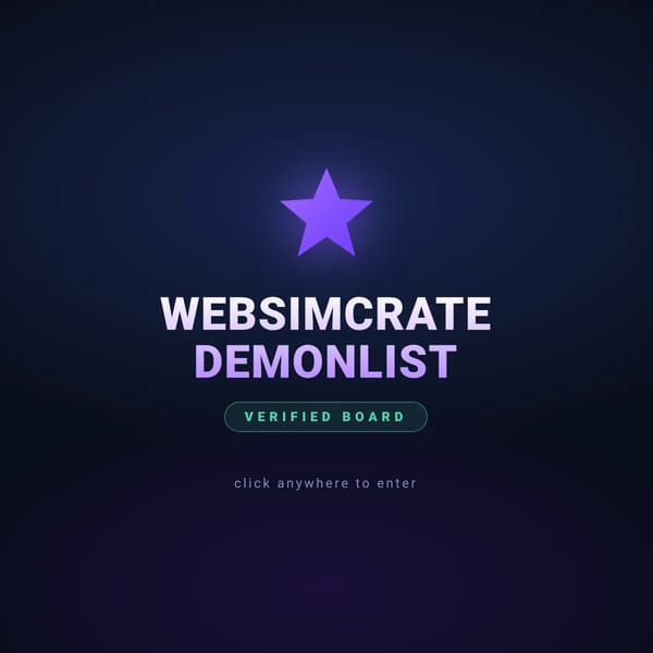 Websimcrate Demonlist