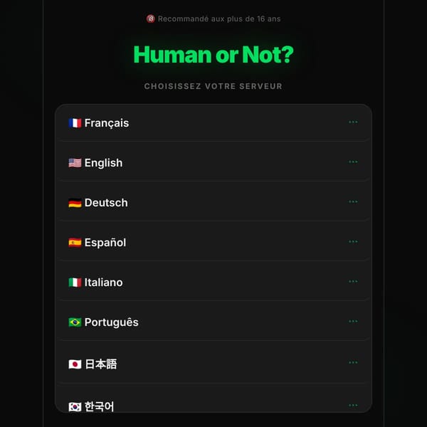 Human or Not - AI vs Multiplayer
