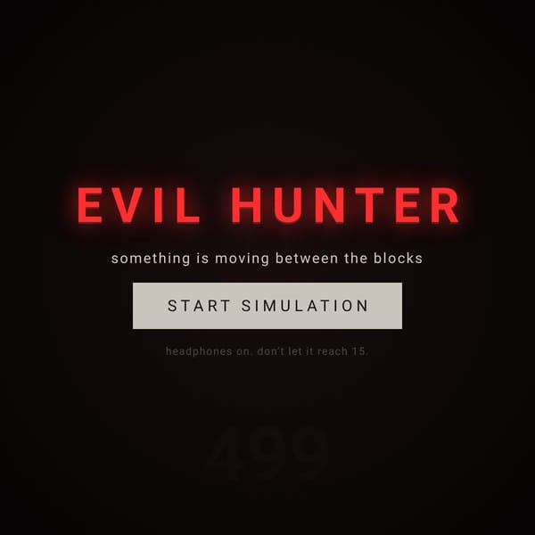 EVIL HUNTER BUT AI MADE IT