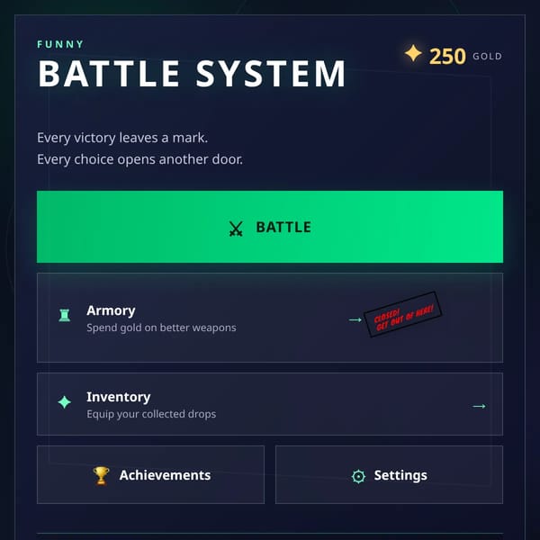 funny battle system