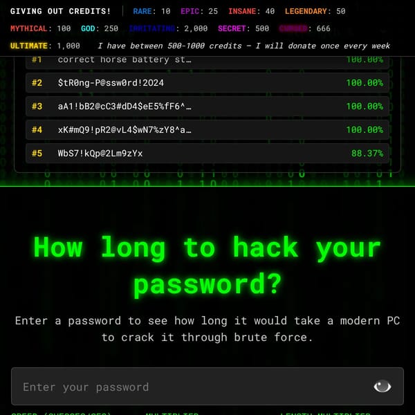Password Strength Estimator