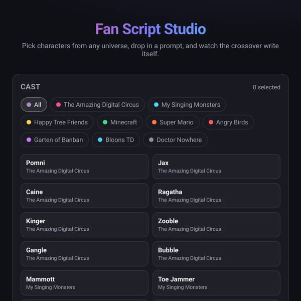 Fan Script Studio