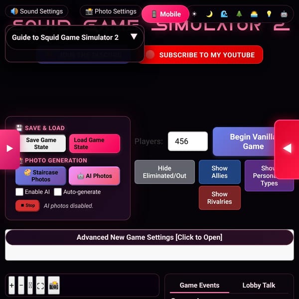 Squid Game Simulator 2