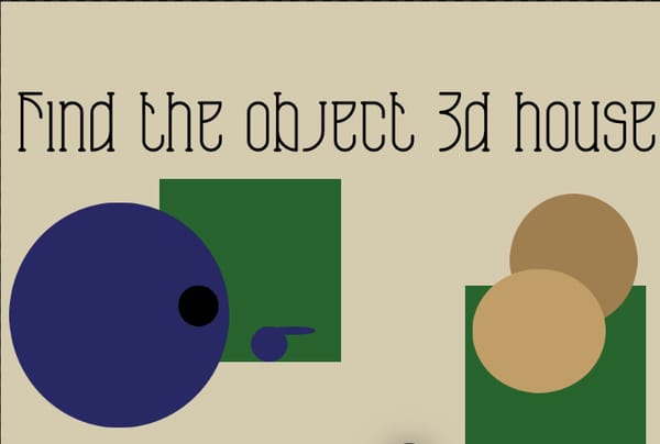 Find the Object — 3D House