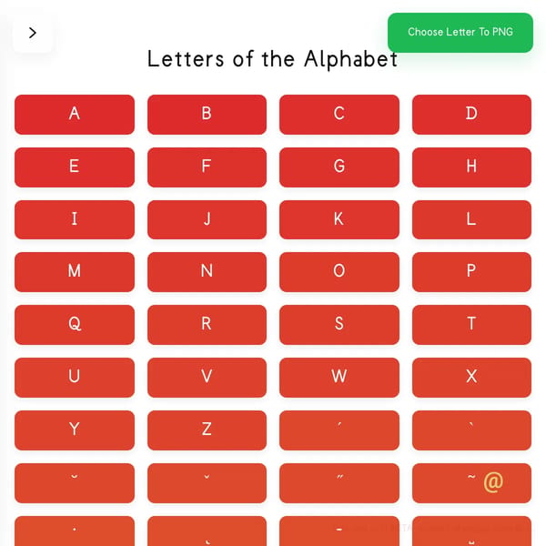 Letters of the Alphabet