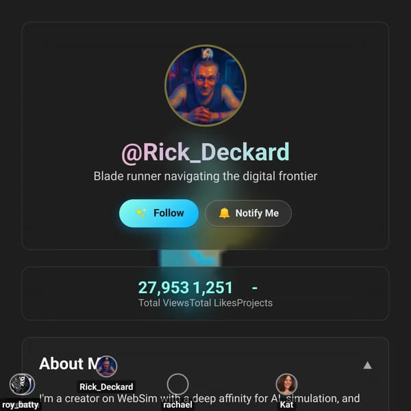 Rick Deckard - Profile