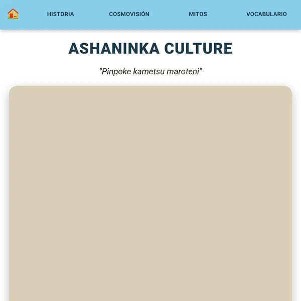 Cultura Ashaninka