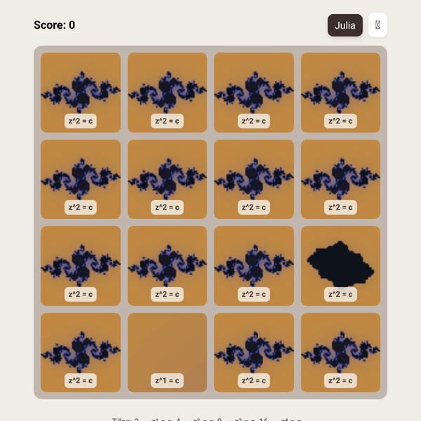 Fractal 2048 Game