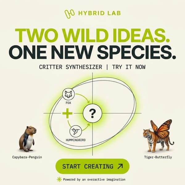 Hybrid Lab: Ai animal mixer
