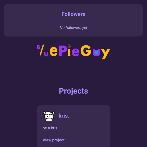 BluePieGuy's Epic Profile