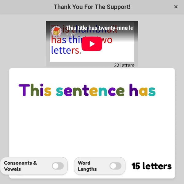 Letter Counter