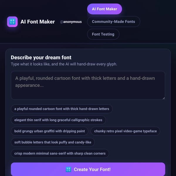 AI Font Maker