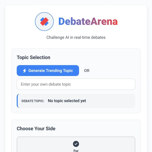 AI DebateArena