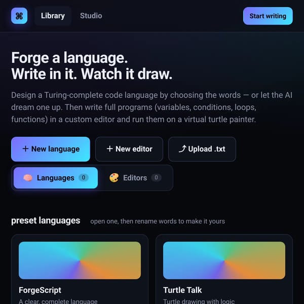 Programming Language Maker