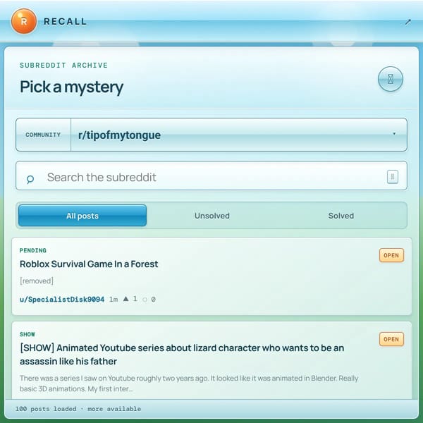 Recall