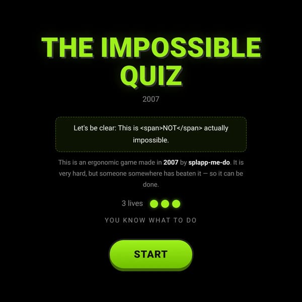 The Impossible Quiz (testing)