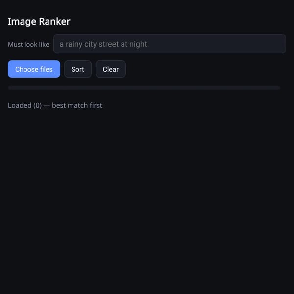 Image Ranker — 25 Methods