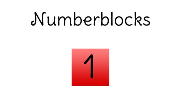 Algodoo Numberblocks (Original Game)
