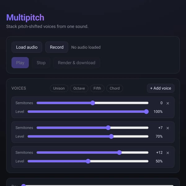 Pitch Shifter Multipitch