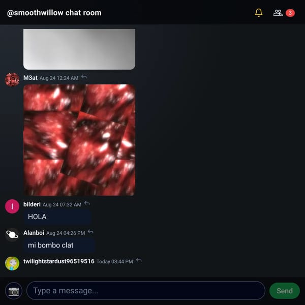 @smoothwillow chat room