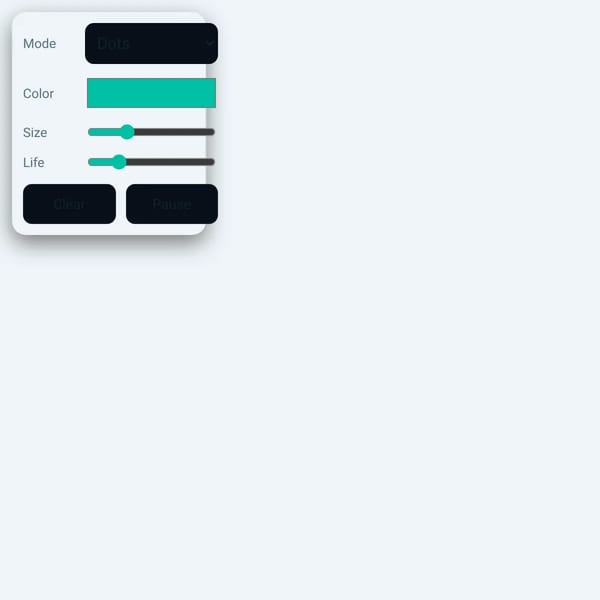 Cursor Trails Sandbox