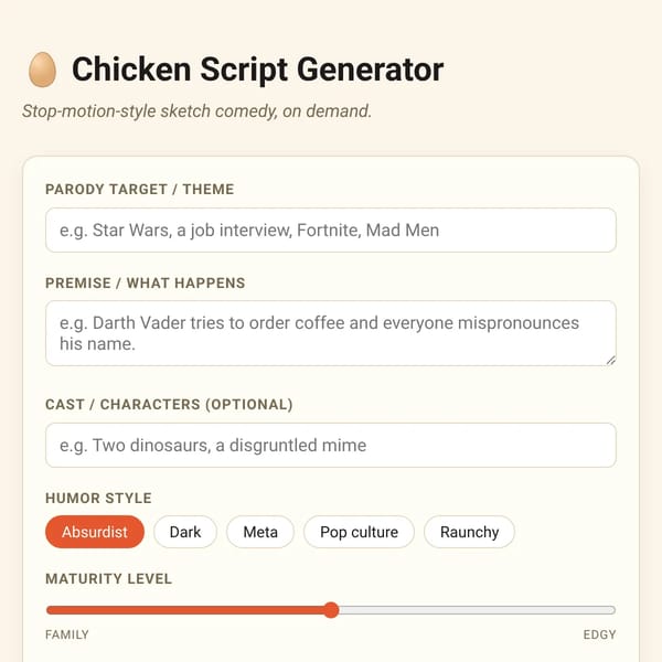 Chicken Script Gen