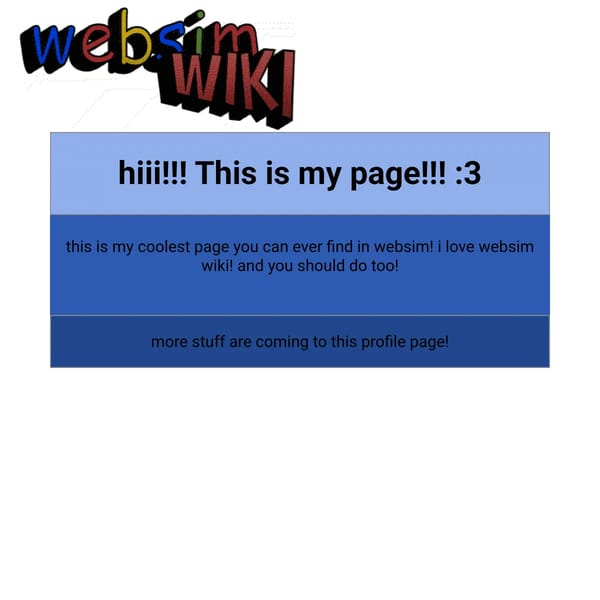 My profile page!