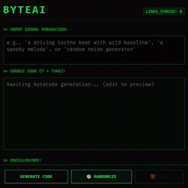 ByteAI - AI Bytebeat maker
